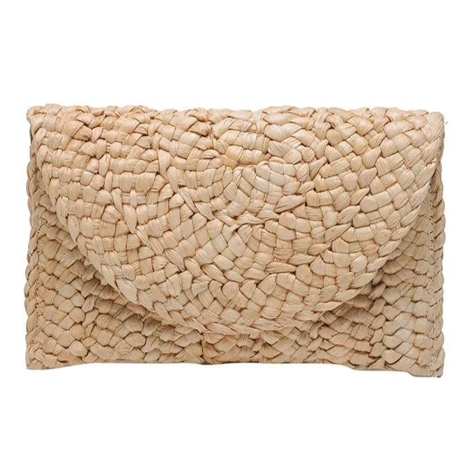 Bolsa Clutch de Palha
