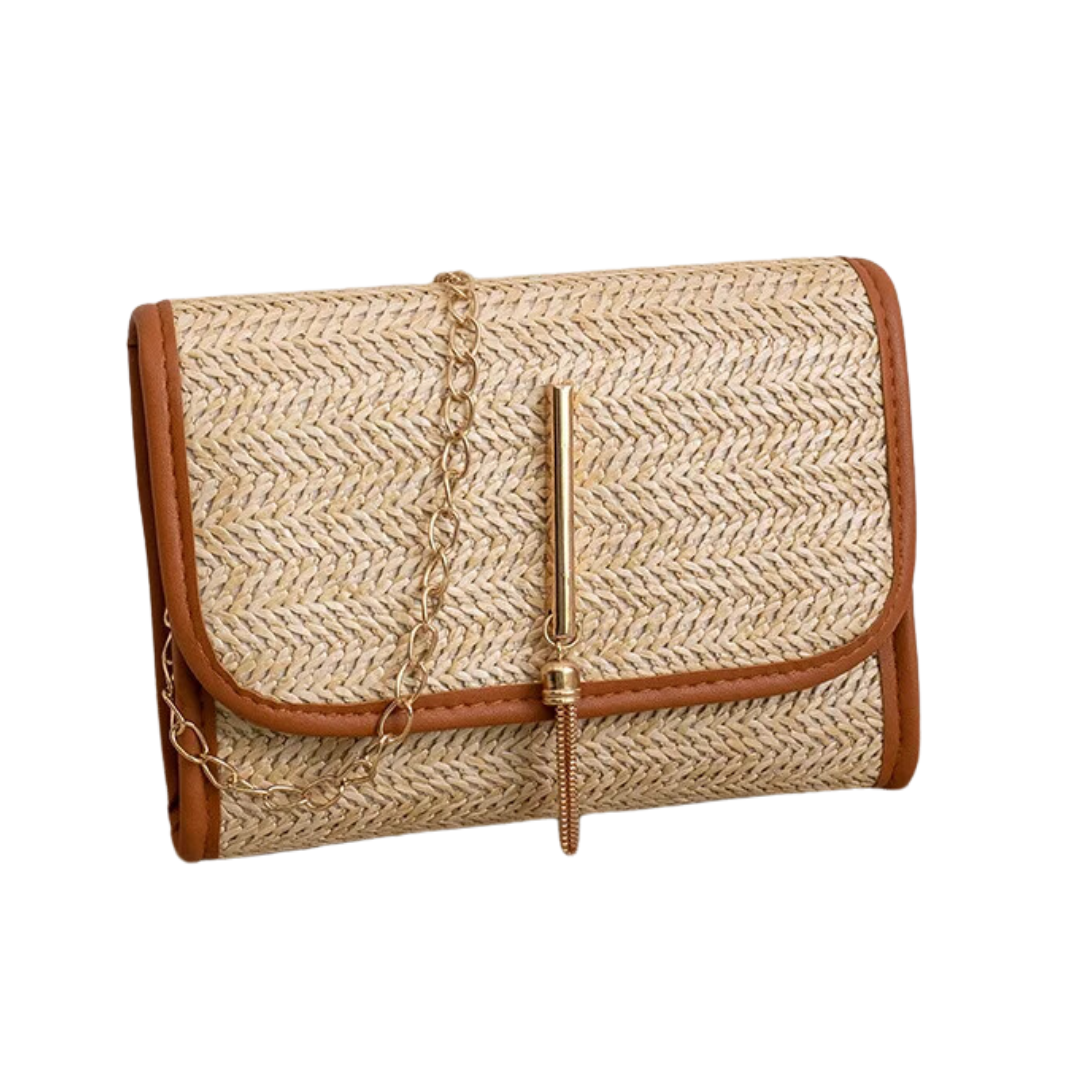 Bolsa de Palha Elegante