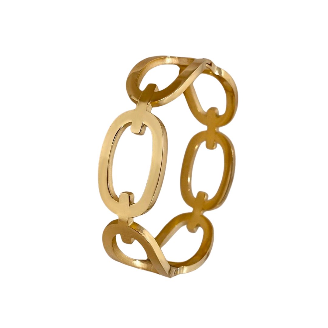 Bracelete Oval Dourado