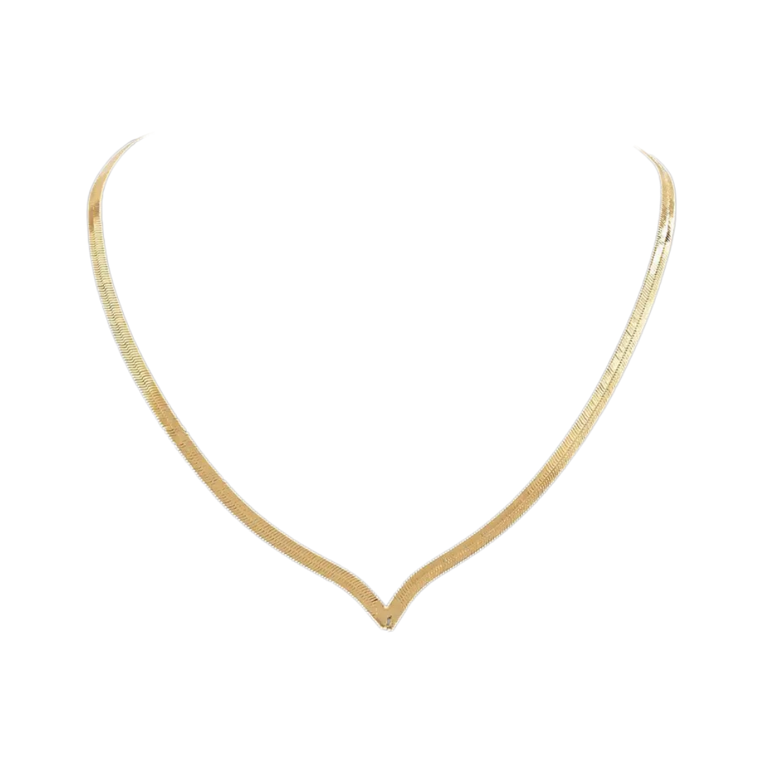Colar de Aço Inoxidável Dourado