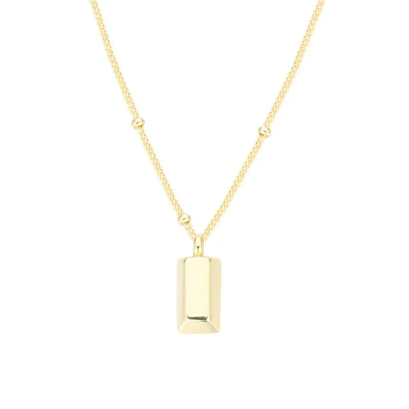 Colar Pendente Dourado Elegante