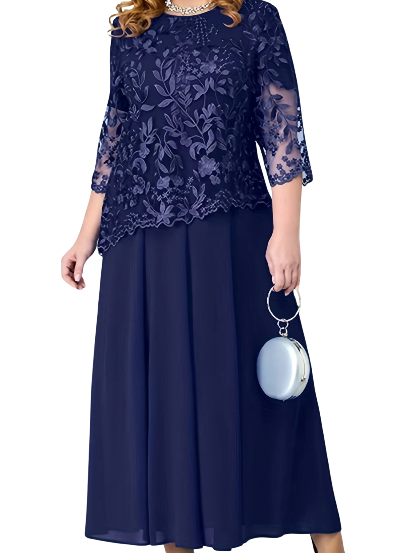 Vestido Bordado em Renda