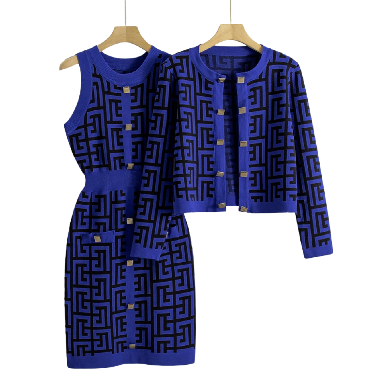 Conjunto Vestido e Suéter