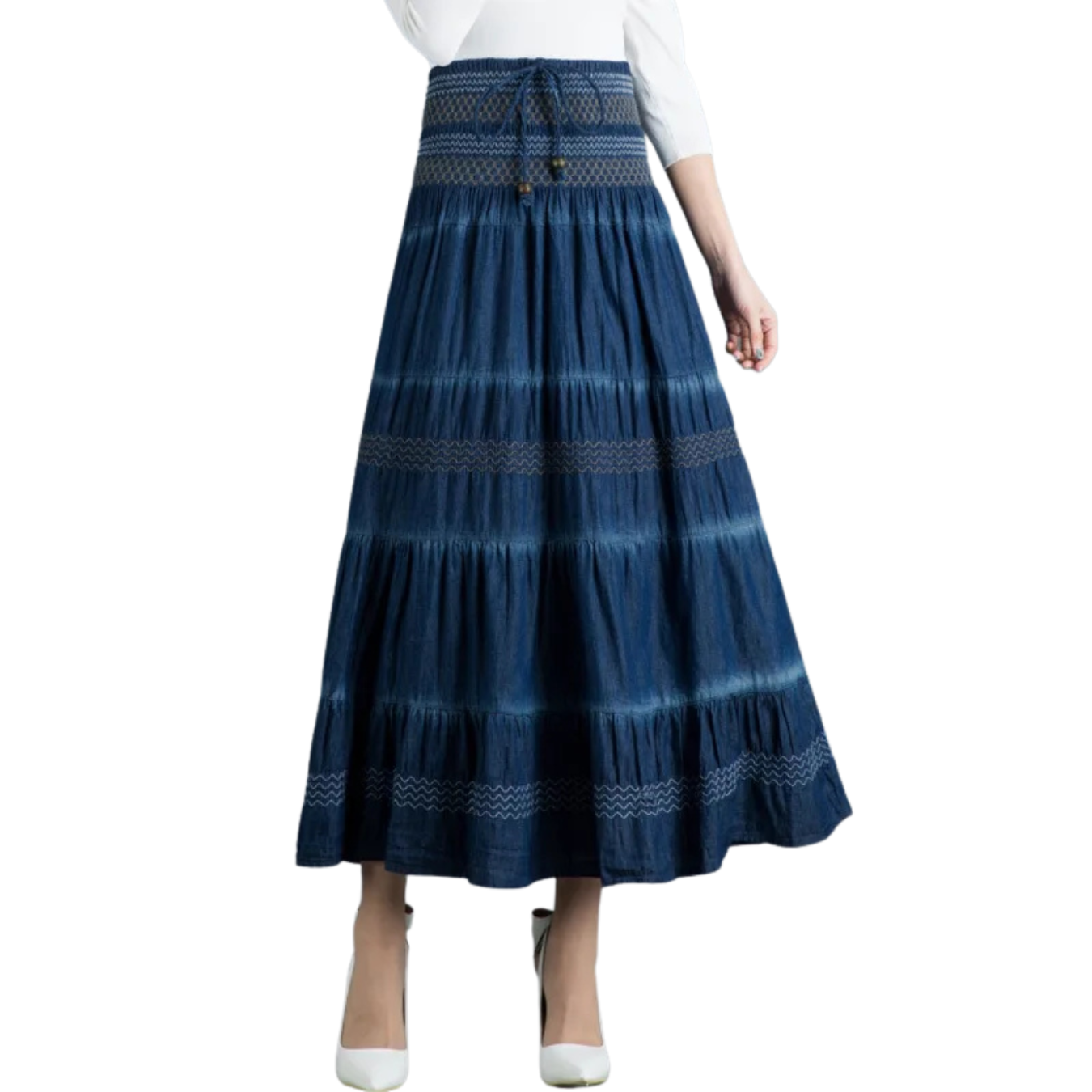 Vestido ou Saia Cintura Alta