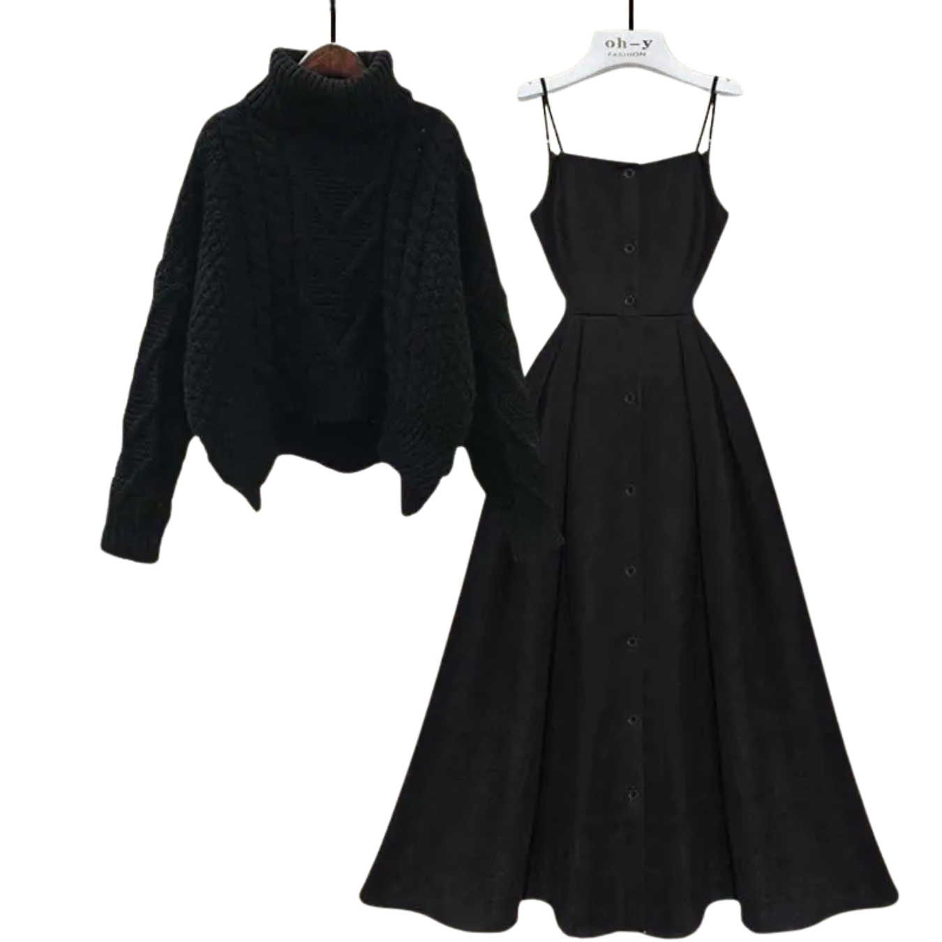 Conjunto Suéter e Vestido