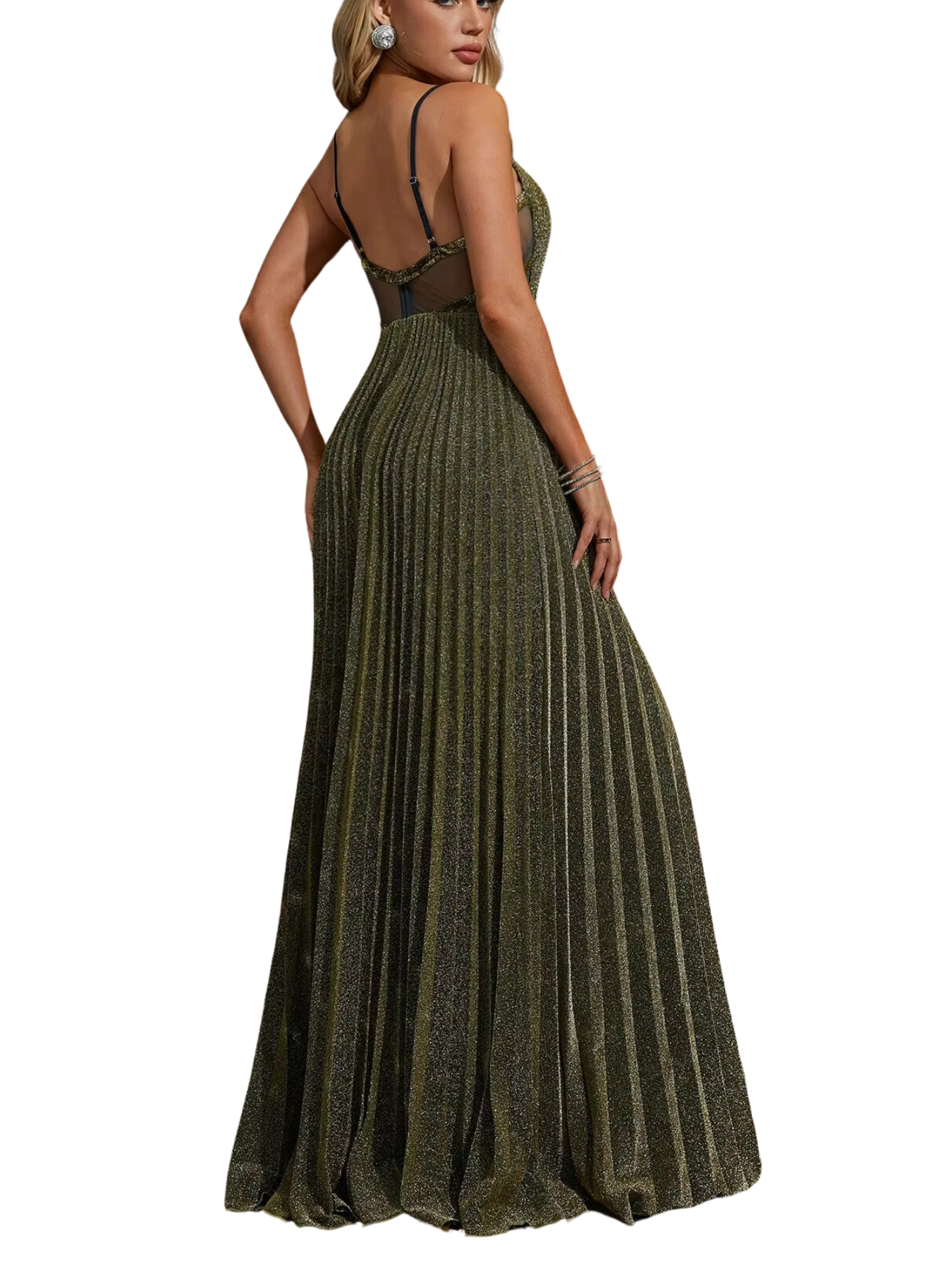 Vestido em Detalhes Brilhantes