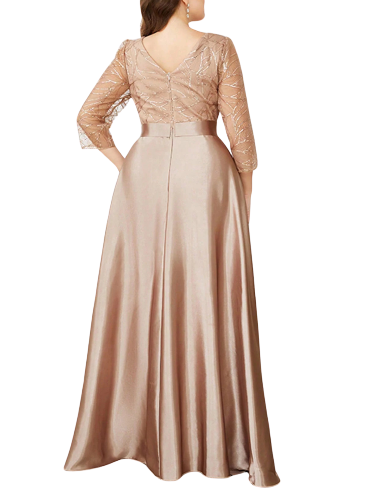 Vestido de Cetim Elegante