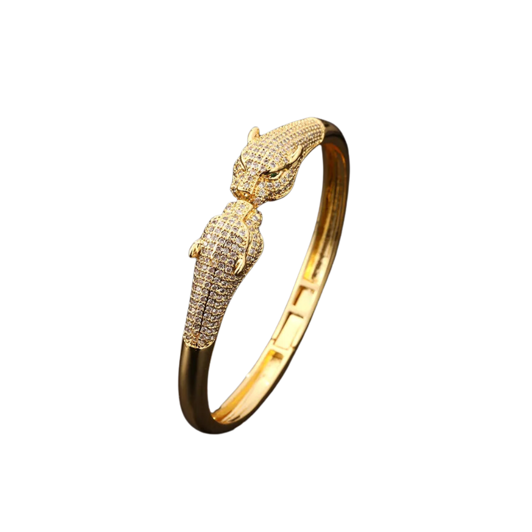 Pulseira Leopardo com Zircônia