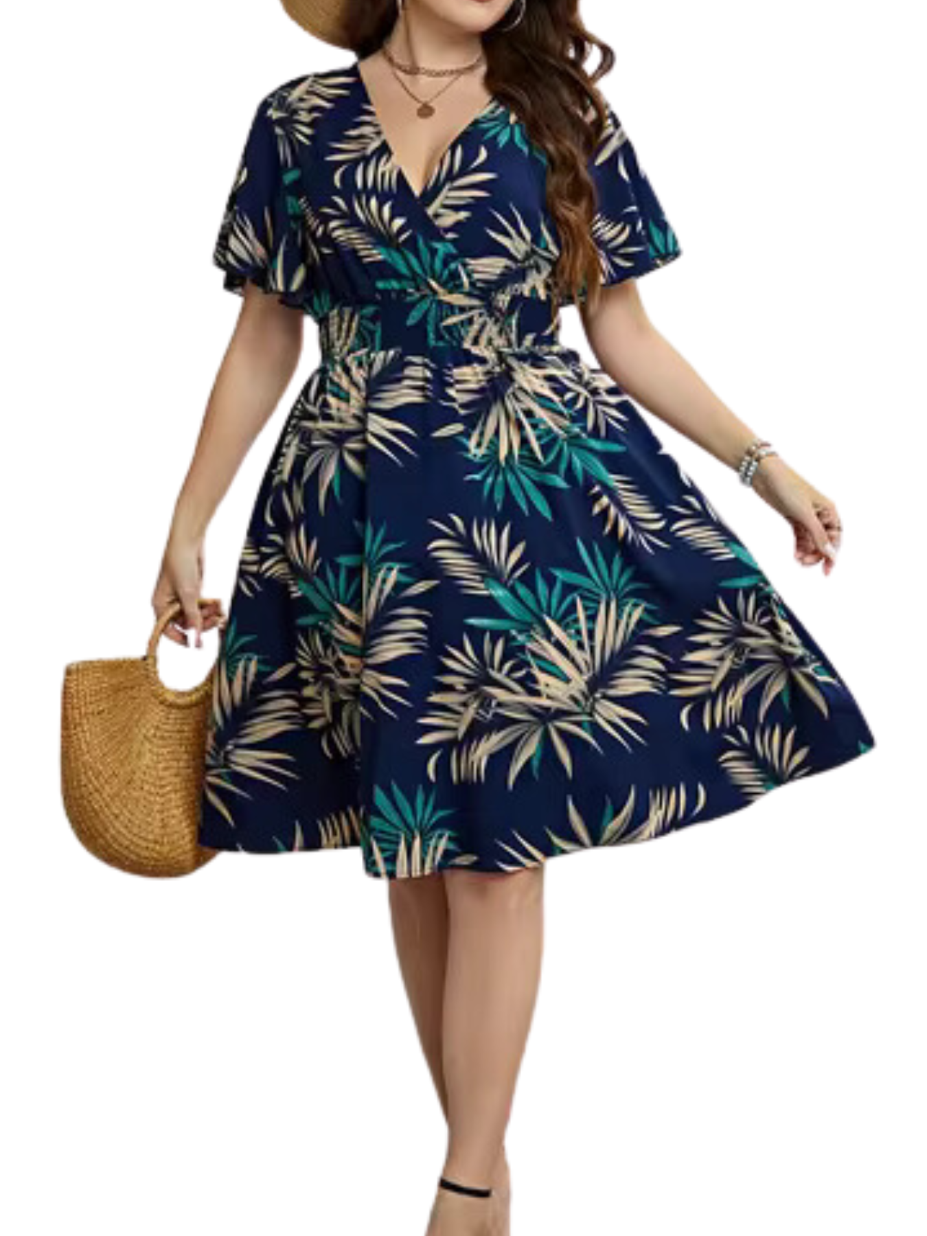 Vestido Floral Plus Size