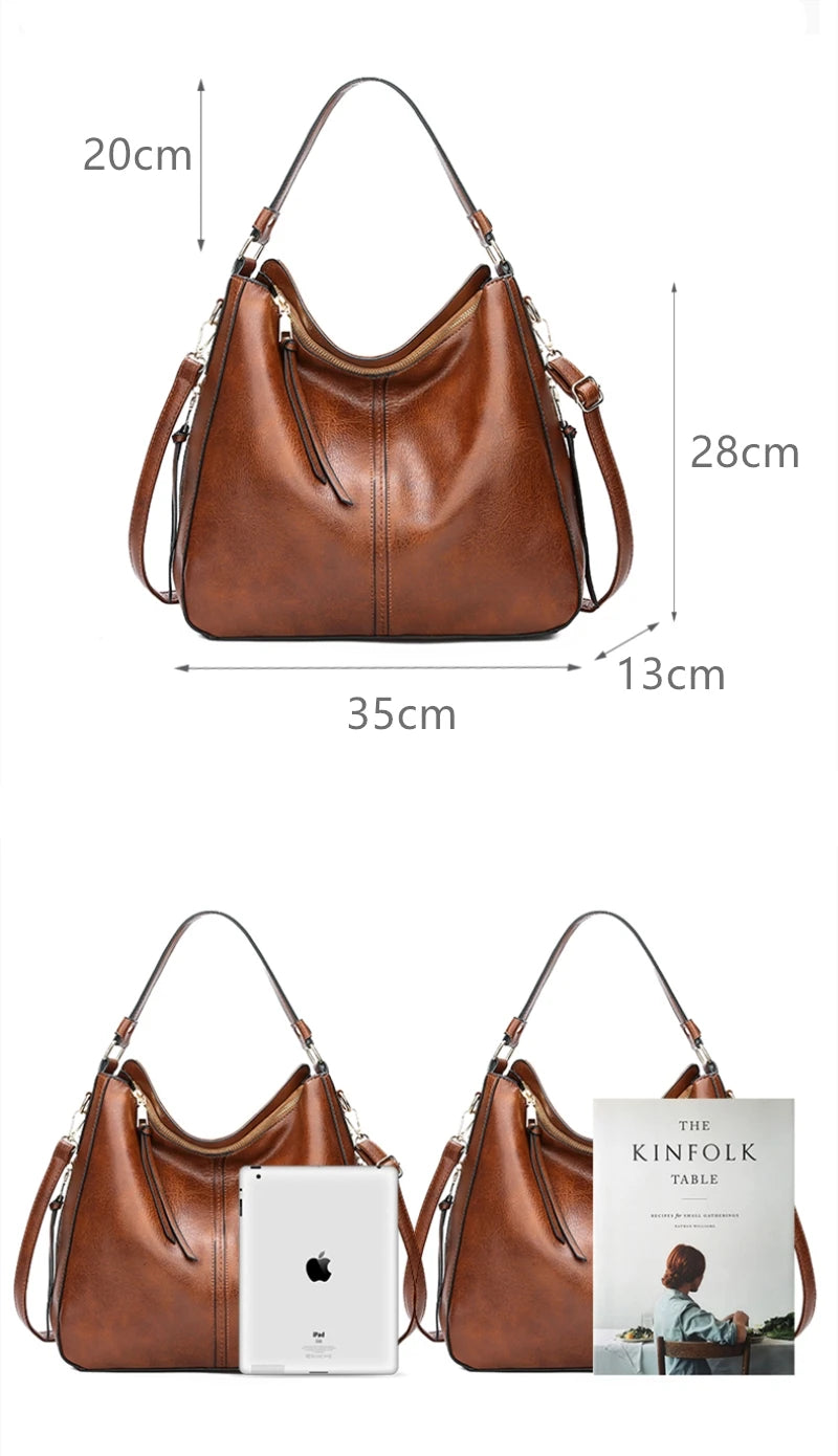 Bolsa Hobo em Couro