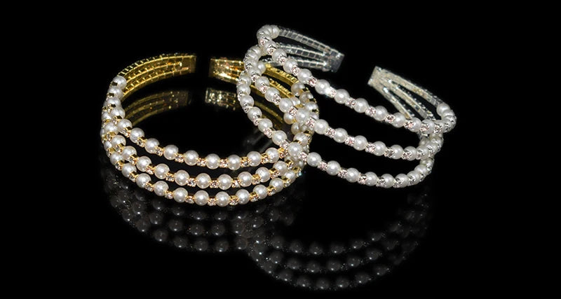 Pulseira Cristal e Pérola