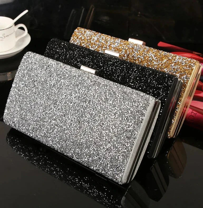 Bolsa de Embreagem Elegante para Mulheres com Lantejoulas