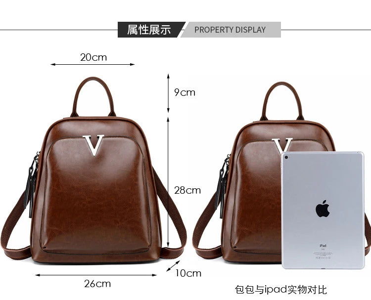 Mochila em Couro Elegante