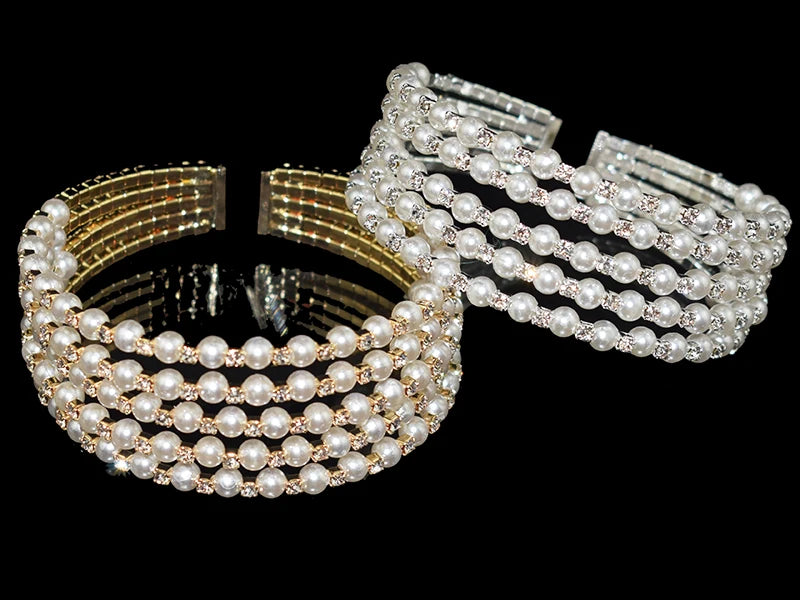 Pulseira Cristal e Pérola