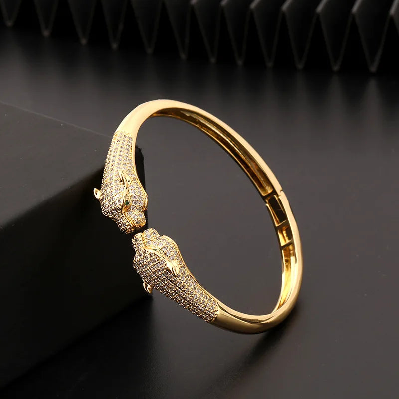 Pulseira Leopardo com Zircônia