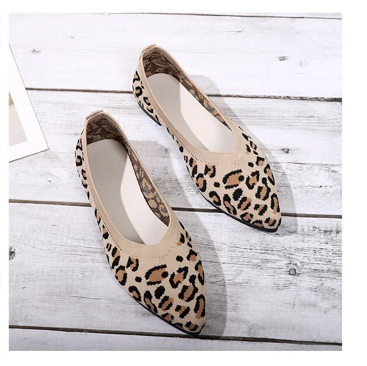 Mocassins Leopardo Femininos Confortáveis