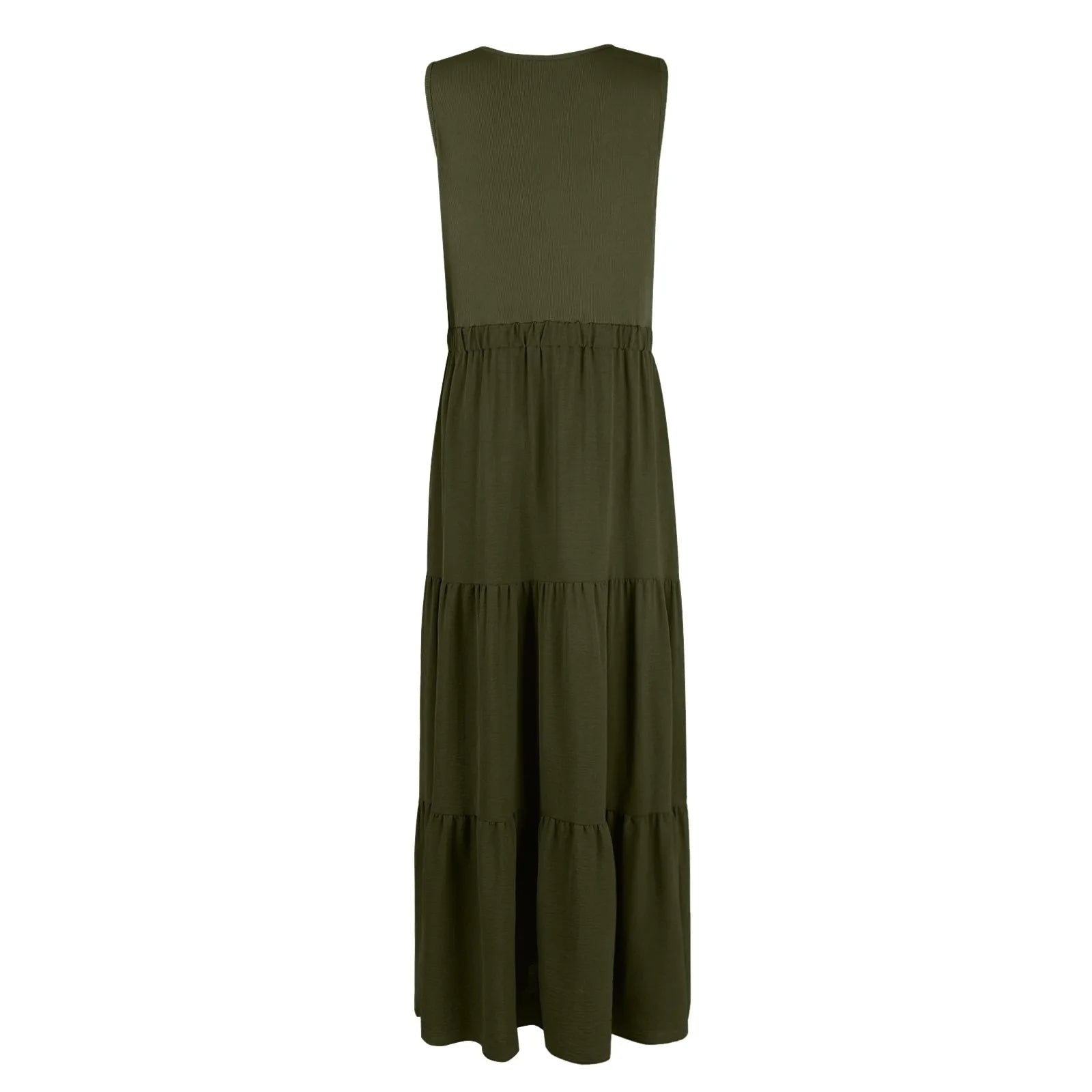 Vestido Longo de Praia Boêmio Sem Mangas