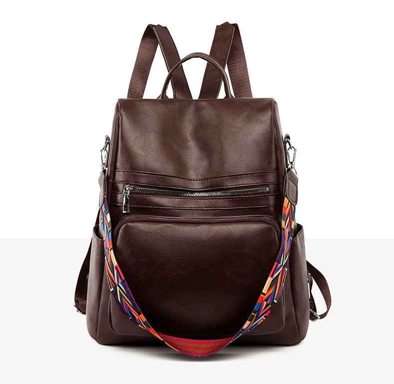 Mochila de Couro Elegante