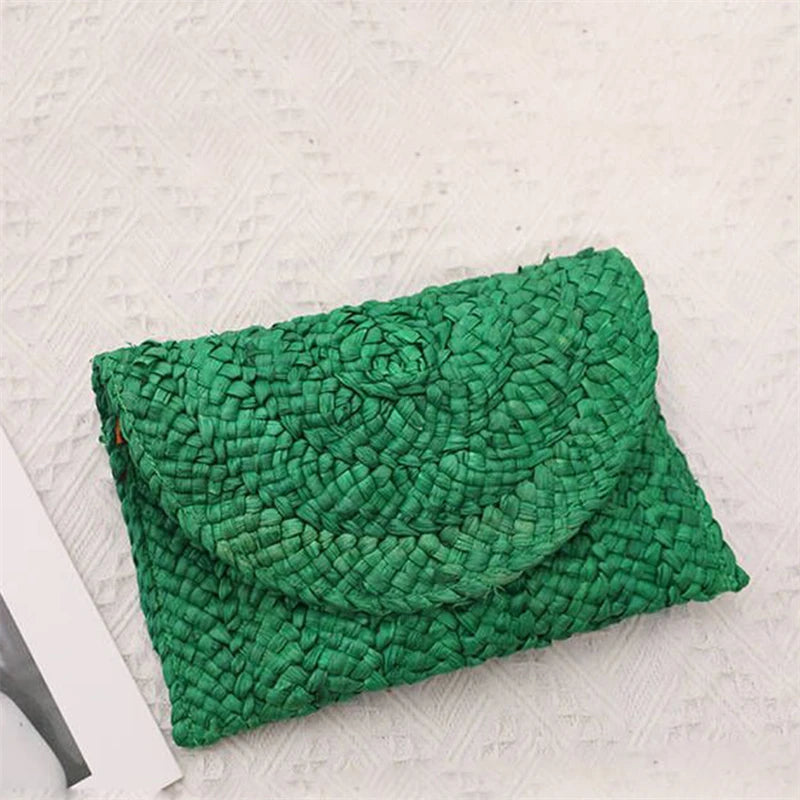 Bolsa Clutch de Palha