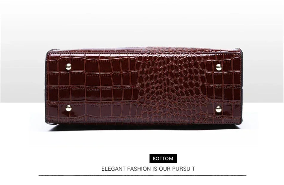 Bolsas Tote Estampa Crocodilo