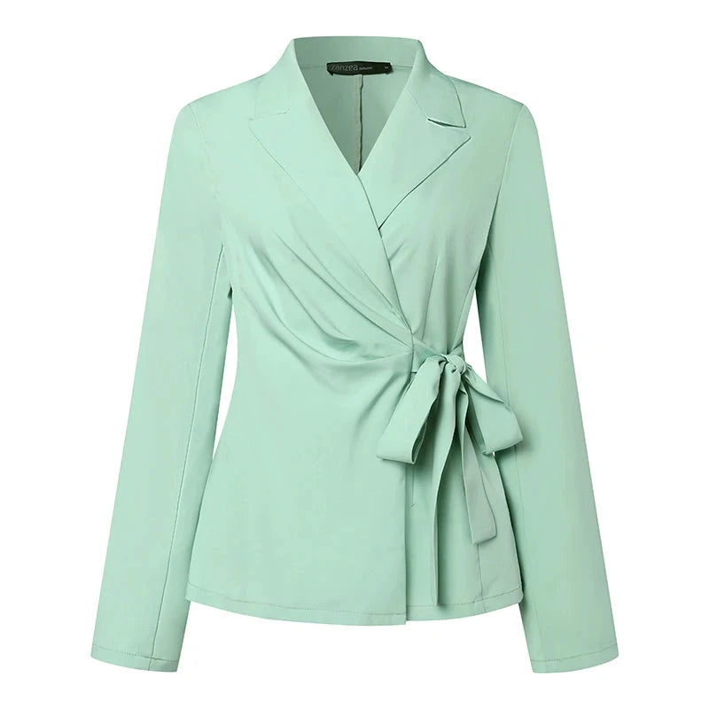 Conjunto Elegante de Blazer e Calças Largas