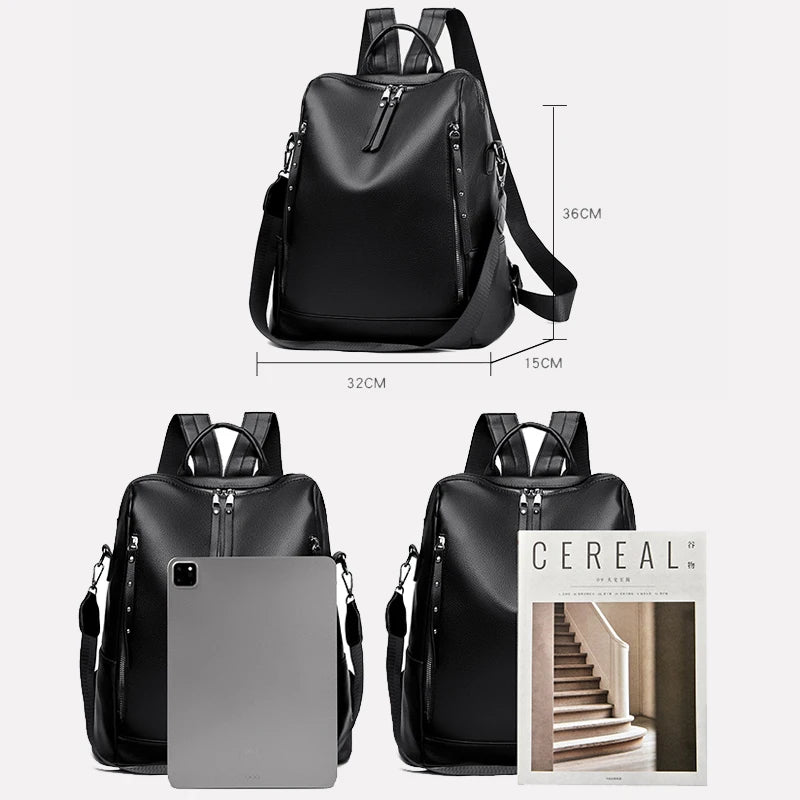 Mochila  Couro Luxo