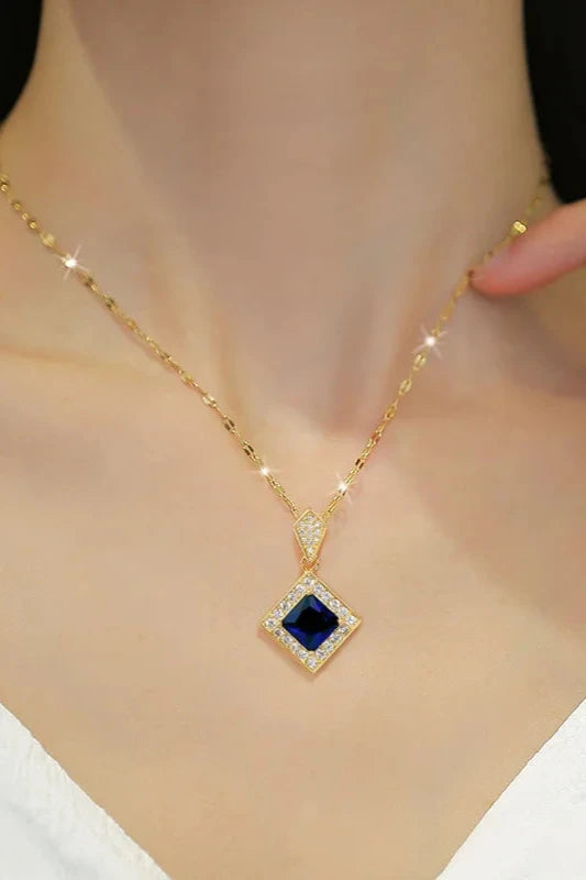 Conjunto Jóias Azul Escuro