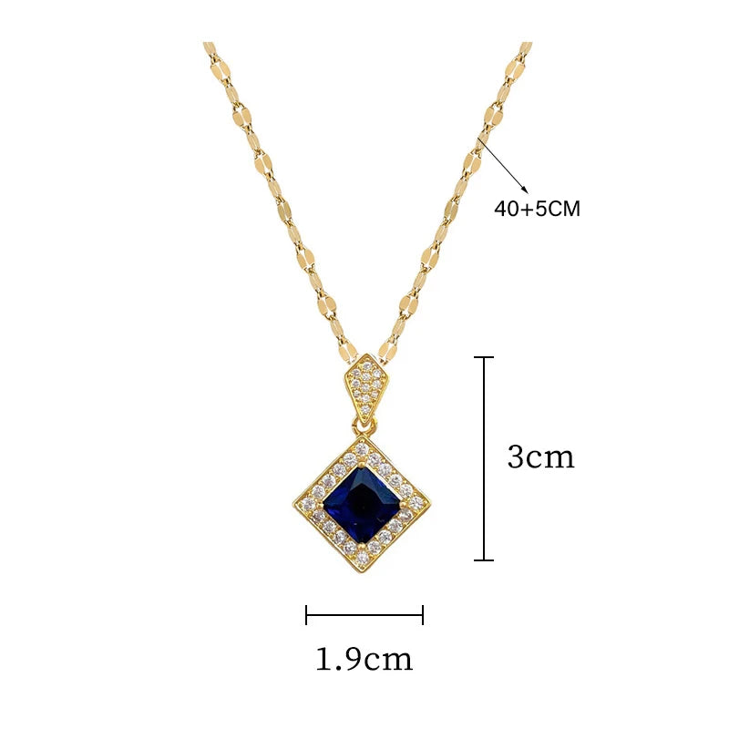 Conjunto Jóias Azul Escuro