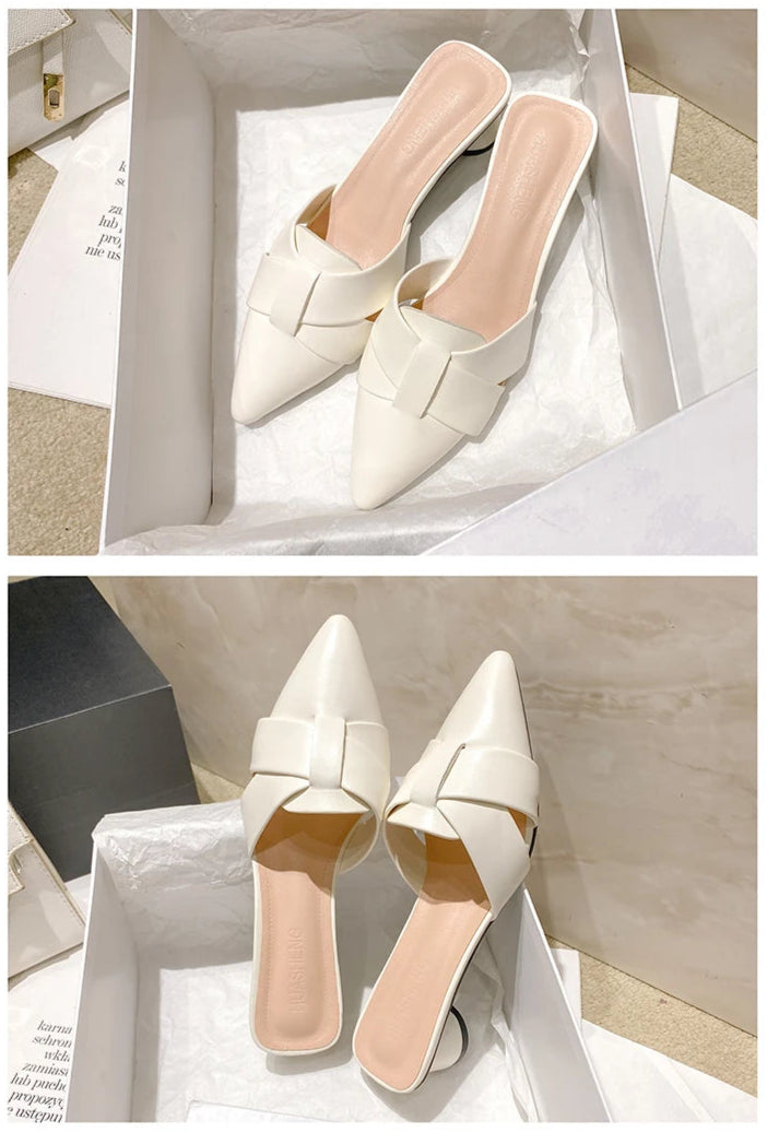 Sapatos de Salto Redondo Elegantes para Mulheres