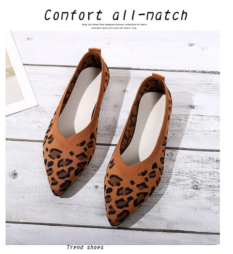 Mocassins Leopardo Femininos Confortáveis