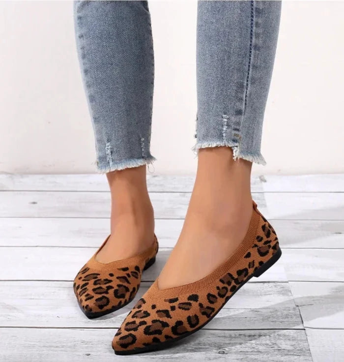 Mocassins Leopardo Femininos Confortáveis