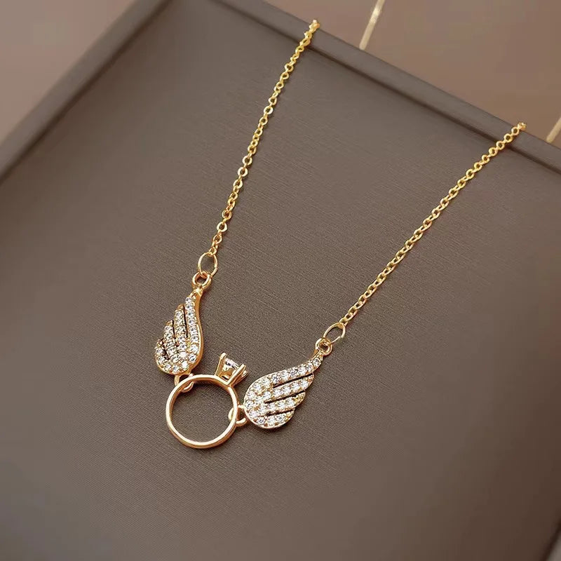 Colar Asas Ouro 24K