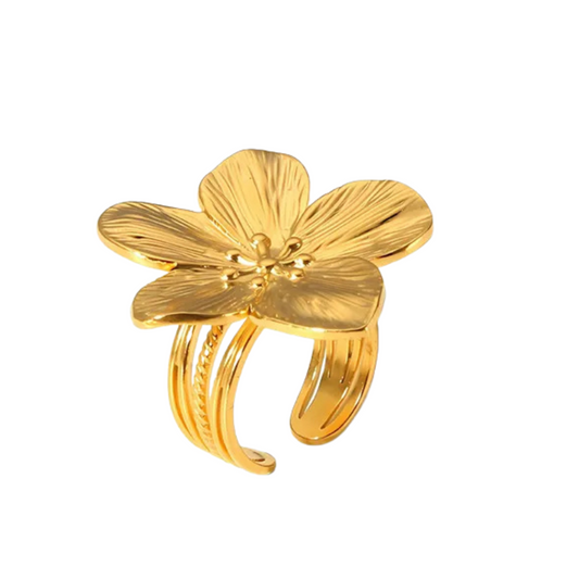 Anel Flor Ajustável