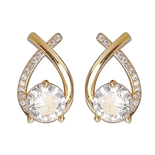 Brincos Elegantes com Cristais