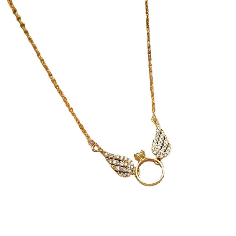 Colar Asas Ouro 24K
