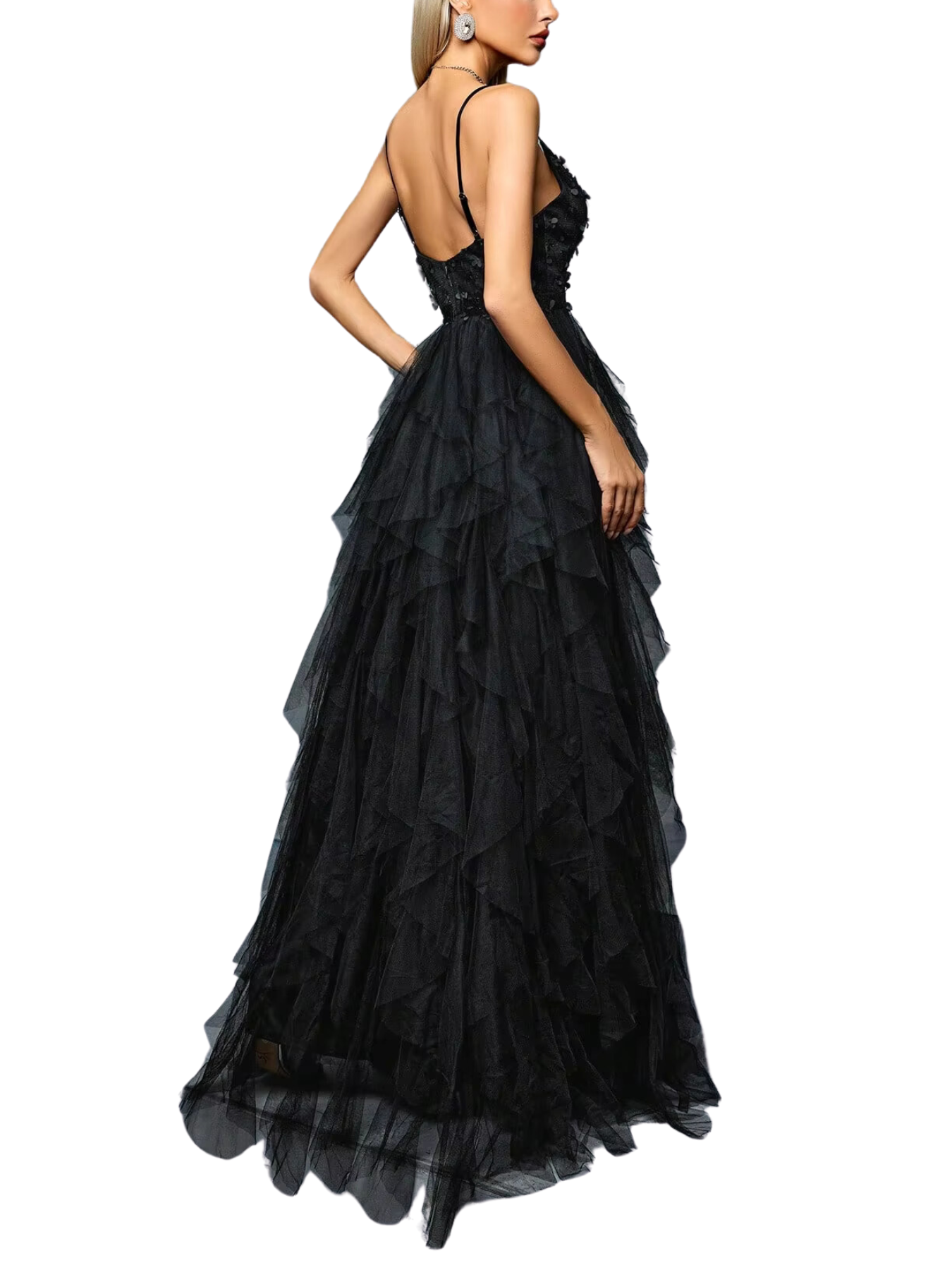 Vestido com Bordado Tridimensional