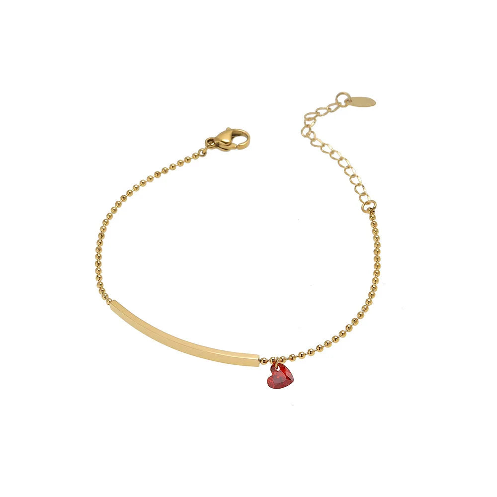 Pulseira Coração Vermelho