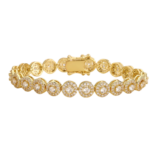 Pulseira Luxuosa com Zircônia